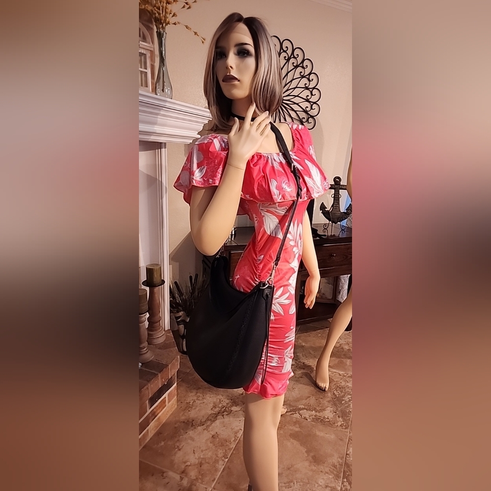 Rebecca Minkoff Black Hobo Bag with Silver Hardware